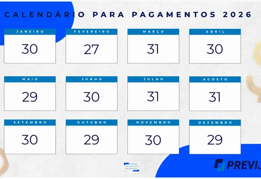 Calendário de Pagamentos - 2026